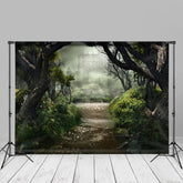 Aperturee - Forest Scenery Castle Tree Fantastic Photo Backdrop